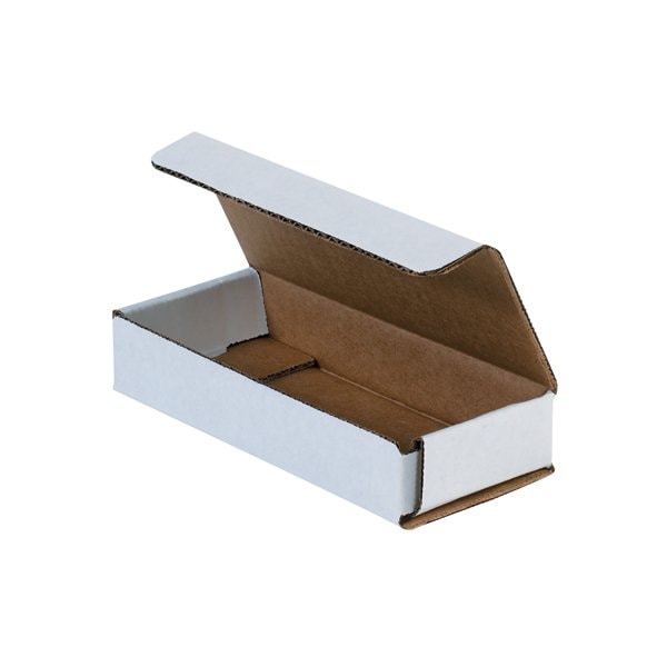 Bsc Preferred 6 x 2-1/2 x 1-3/4'' White Corrugated Mailers, 50PK MRX2L - main